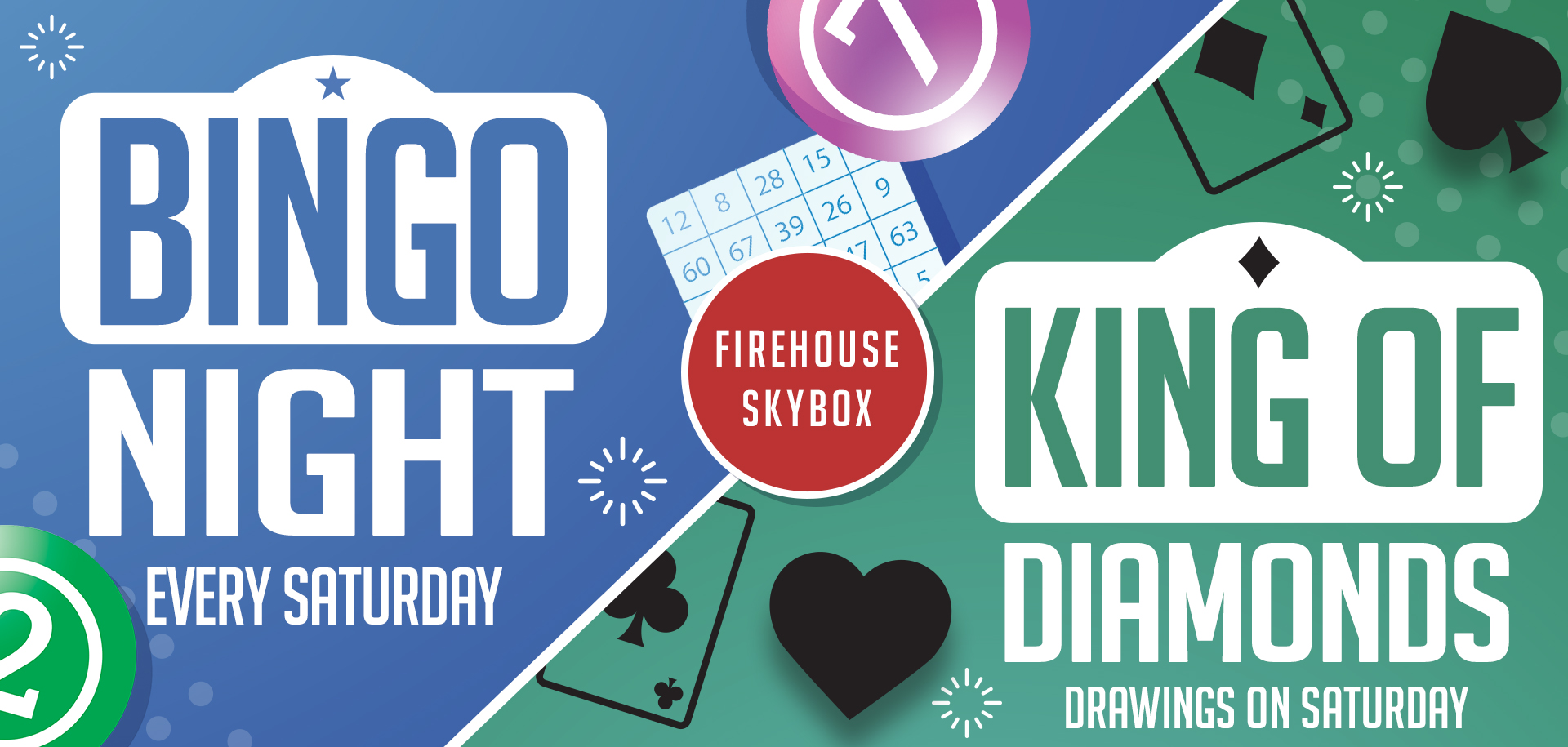 Bingo Night and King of Diamonds Night at Firehouse Sky Box in Downtown Rapid City